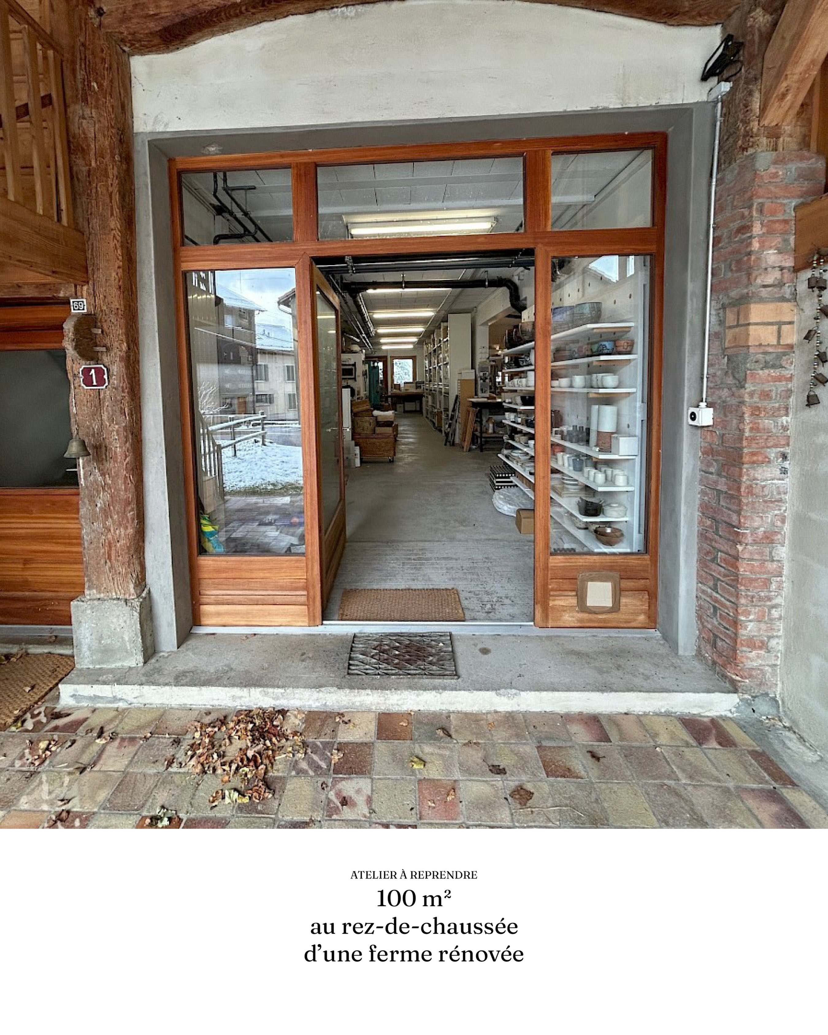 Bel atelier professionnel de céramique de 100 m2, complètement équipé à remettre…
> fada@galerie-fada.ch